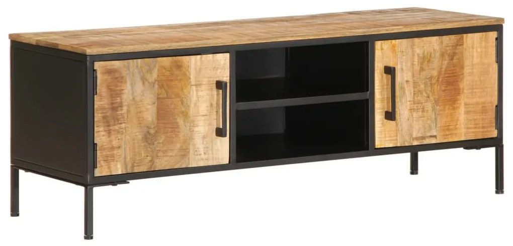 vidaXL Dulap TV, 110x35x40 cm, lemn masiv de mango brut
