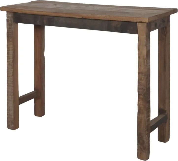 Consola natur din lemn reciclat 91x35x75 cm, „Grimaud"