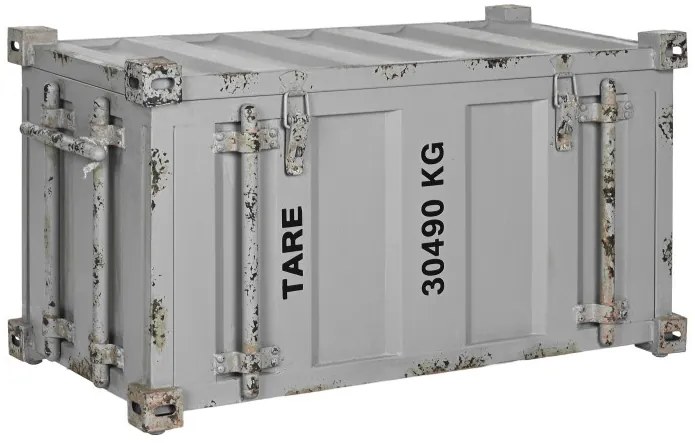 Cufar metalic, gri, in stil industrial, Cargo