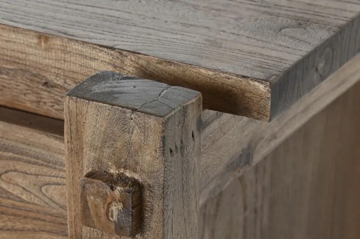 Bufet, natur, din lemn de ulm reciclat, Castrel