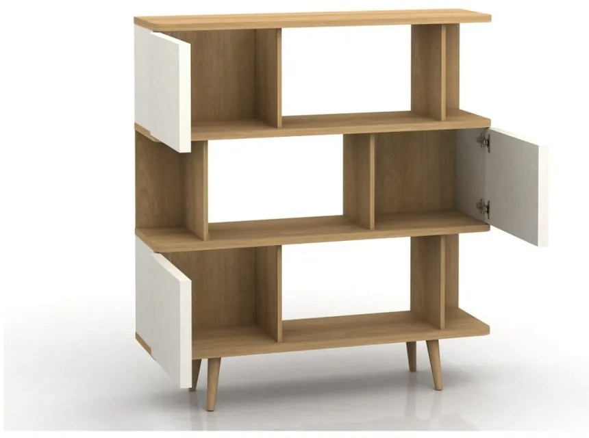Bibliotecă Støraa Caitlin, alb
