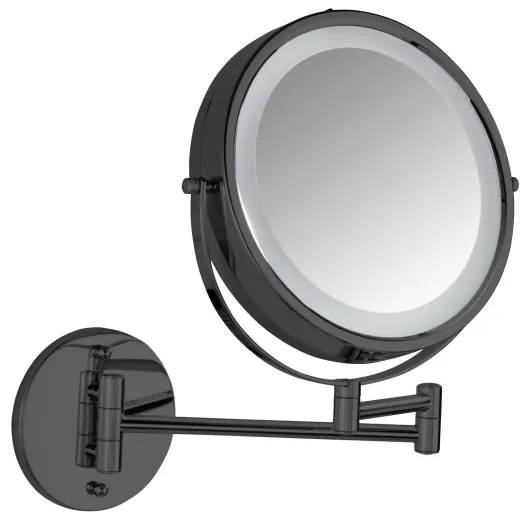 WENKO 71559800 - Oglindă POWER-LOC 25,5x32 cm neagră