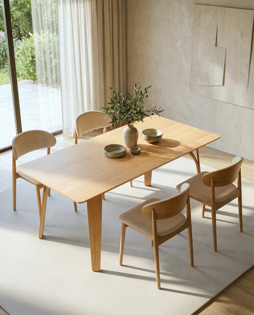 MAZZONI EXPORT BOLZANO 1800 Stejar Natural - MASĂ DIN LEMN PENTRU BUCĂTĂRIE DINING LIVING MODERN CLASSIC