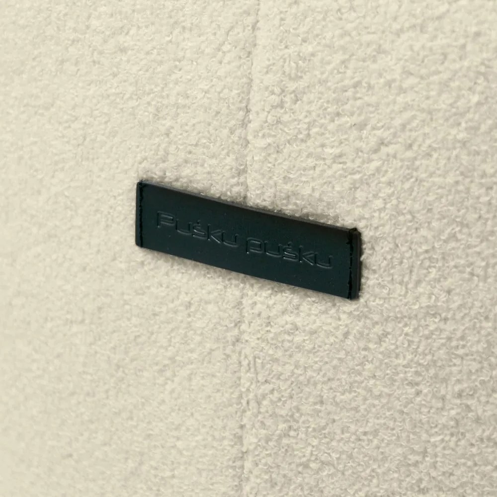 Fotoliu bean bag maro cu tapițerie din țesătură bouclé Tube – SLOWDOWN