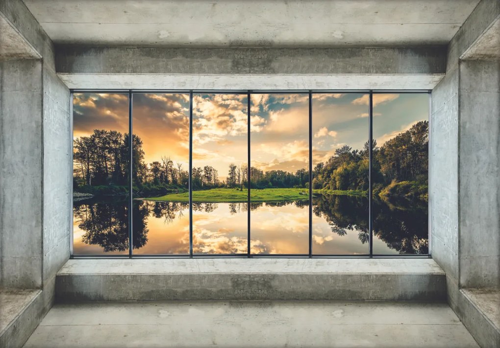 Fototapet - Privie spre lac (152,5x104 cm)