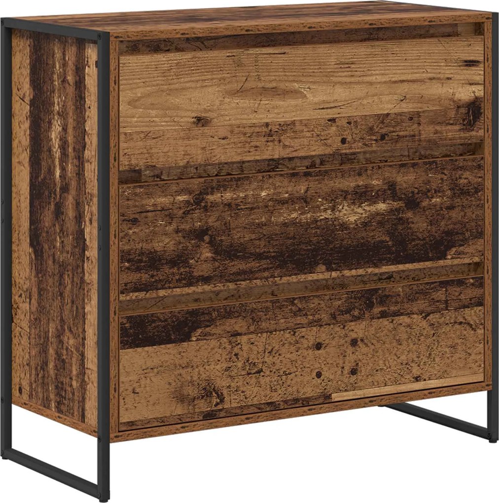 vidaXL Bufet cu sertar Lemn Vechi 79 x 36 x 75.5 cm Lemn compozit