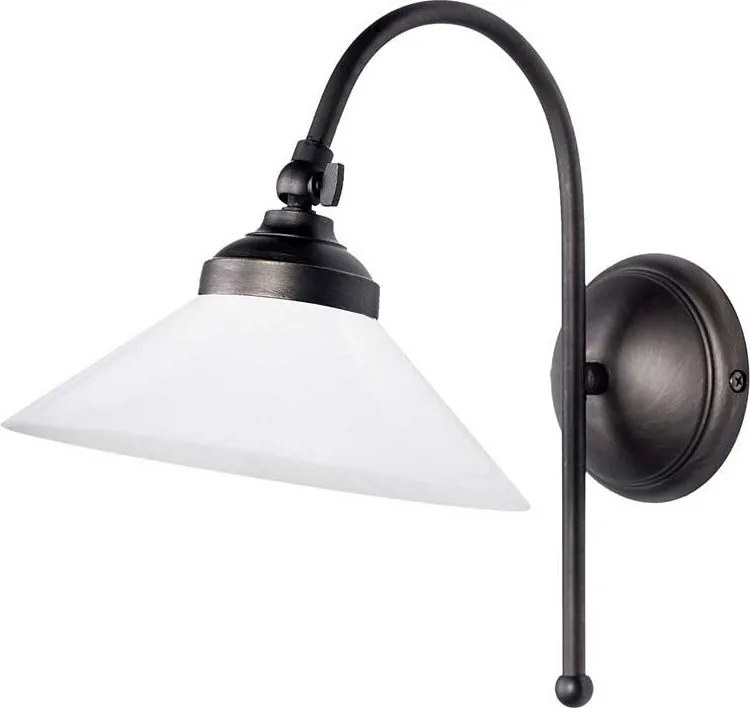 Aplica de perete din alama si sticla design vintage Sofia