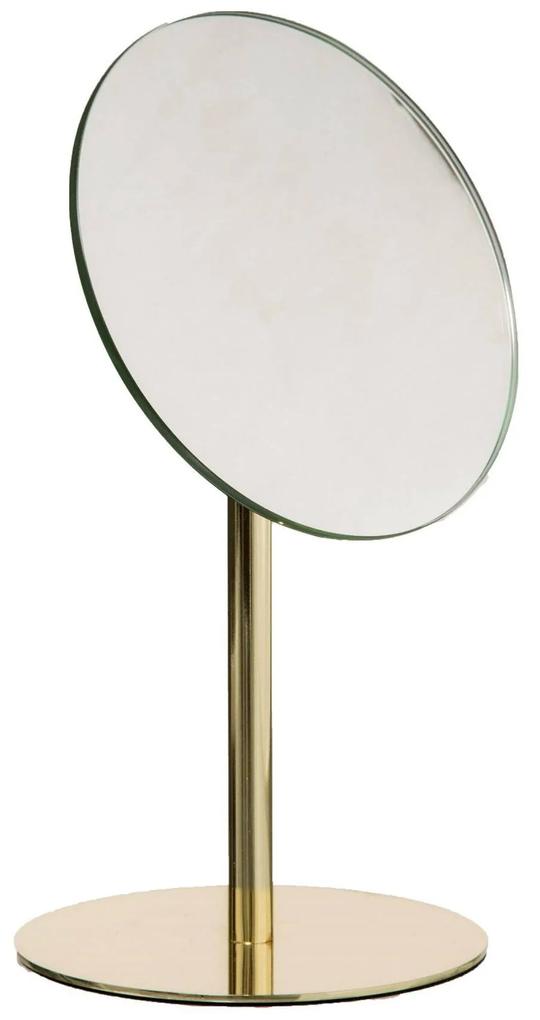 Oglindă INDONESIE  aurie, Ø 16 cm, metalică