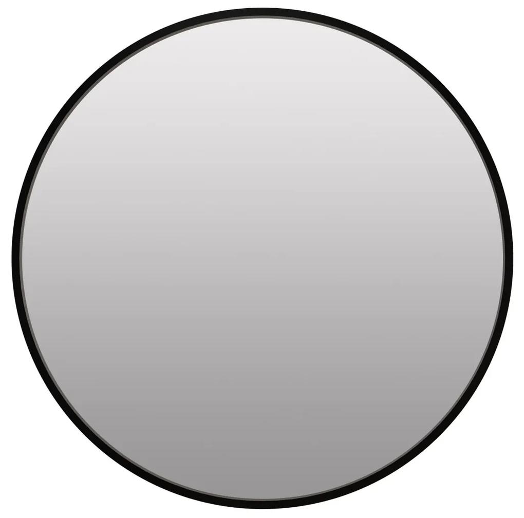 Oglinda rotunda neagra TELA Diametrul oglinzii: 60 cm