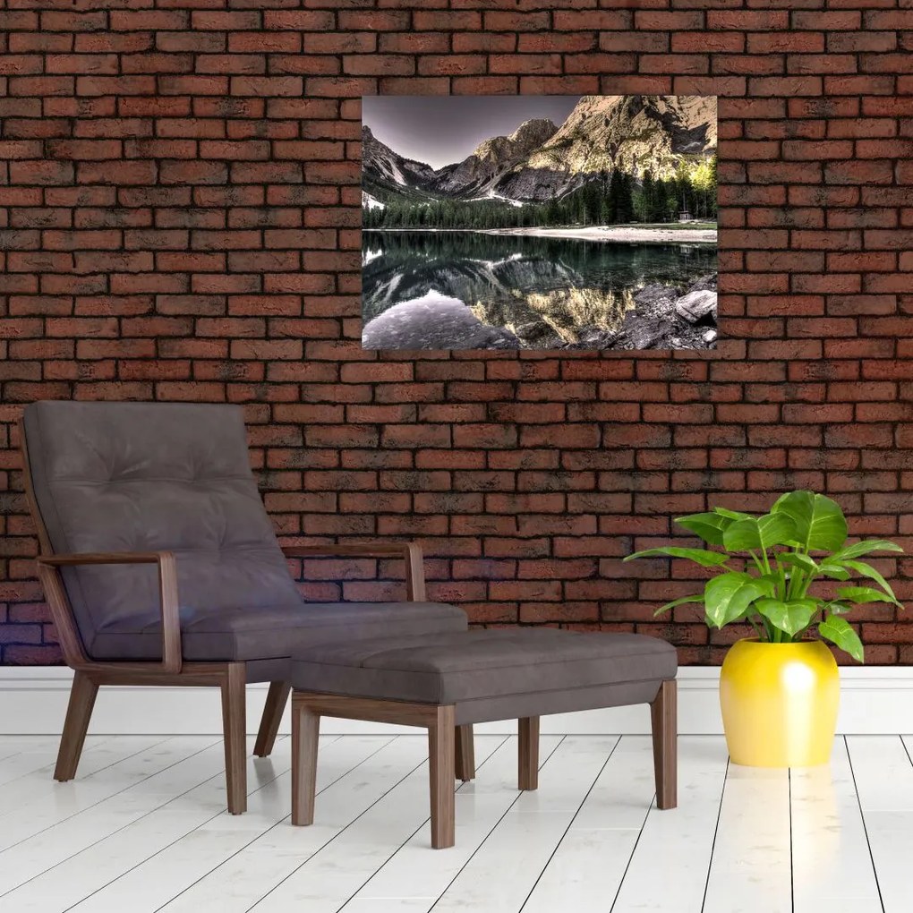 Tablou cu lac montan (70x50 cm)