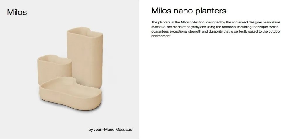 Ghiveci plante design decorativ modern exterior/interior MILOS NANO I