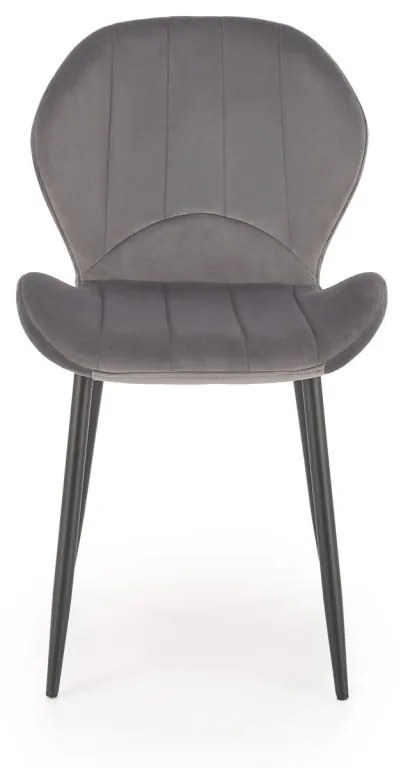 Scaun K538 velvet gri H85 cm