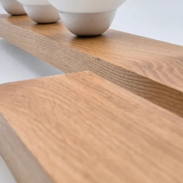 Lustră aplicată MATTE 2xE27/15W/230V + 3xG9/5W/230V alb/stejar