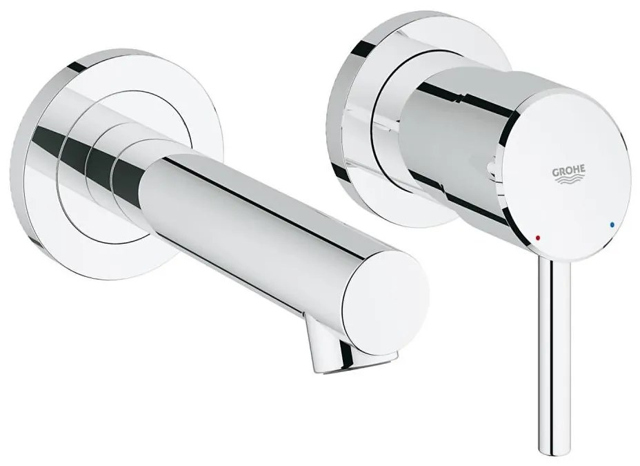 GROHE 19575001 - Baterie pentru lavoar cu două găuri CONCETTO, 147 mm, crom lucios