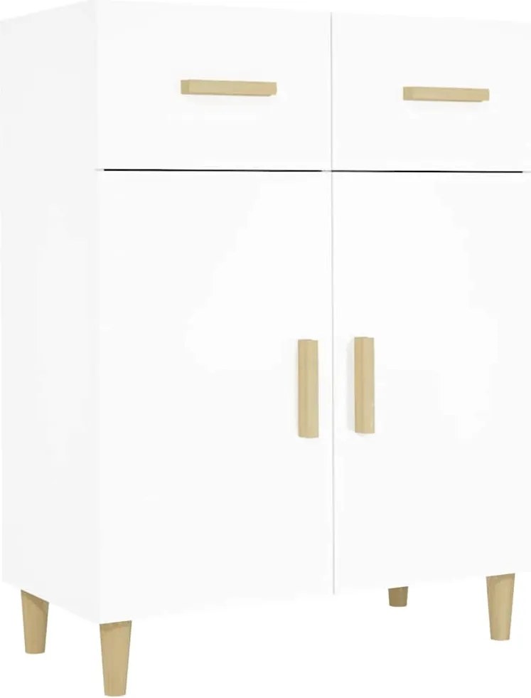 vidaXL Servantă, alb, 69,5x34x89 cm, lemn prelucrat