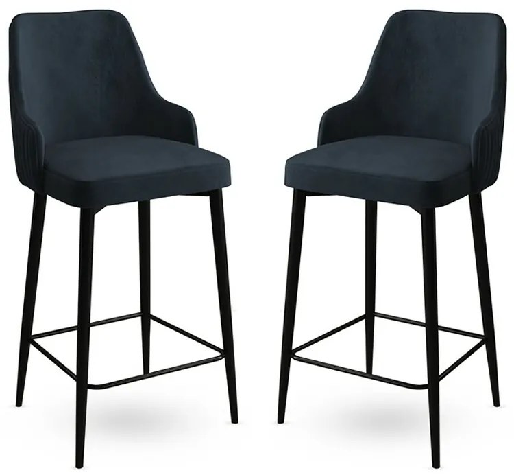 Set de scaune de bar Enox Anthracite, 2 buc.