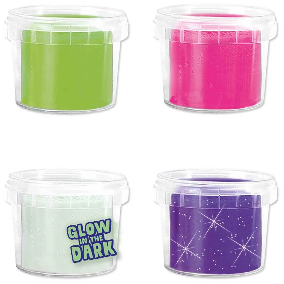 Plastilina colorata vegana Glow Feel Good 4 x 90gr