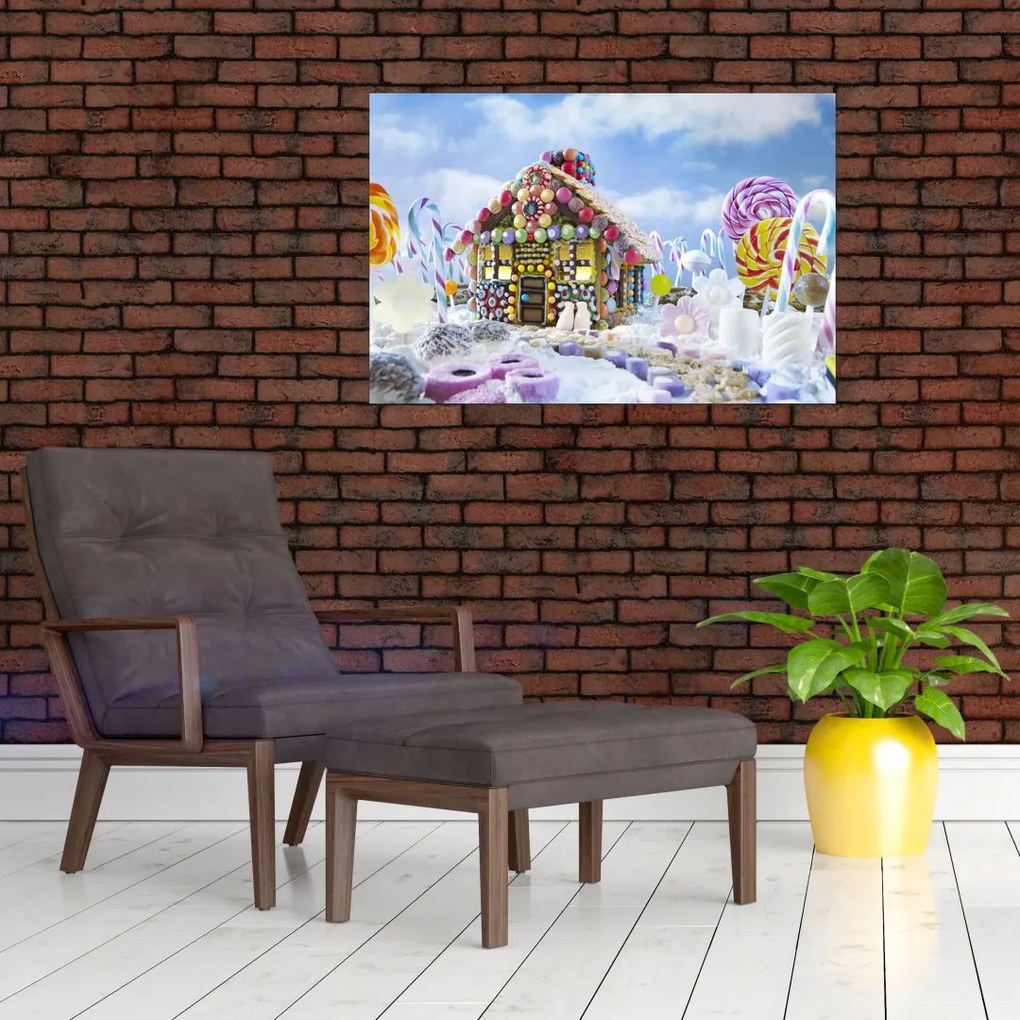 Tablou - Căsuță de turtă dulce (90x60 cm)