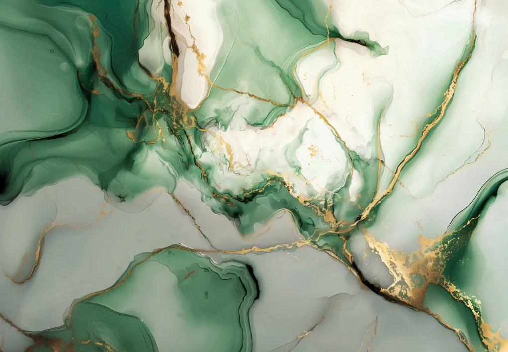 Fototapet - Marmură Verde (147x102 cm)