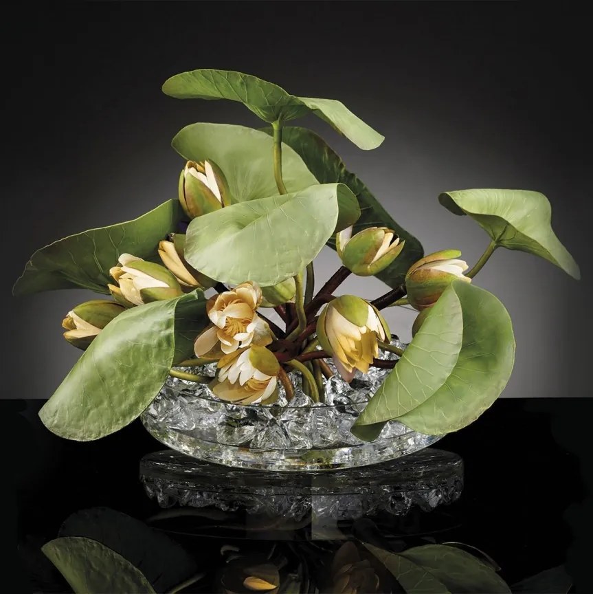 Aranjament floral mediu decor festiv design LUX ETERNITY CROWN LOTUS