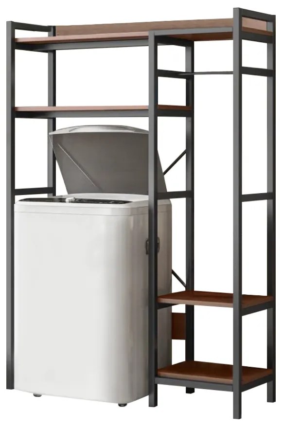 Raft deasupra mașinii de spălat DELSIN, stejar închis