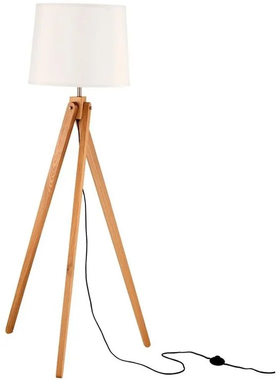 Lampadar cu trepied din lemn Alma NVL-60201