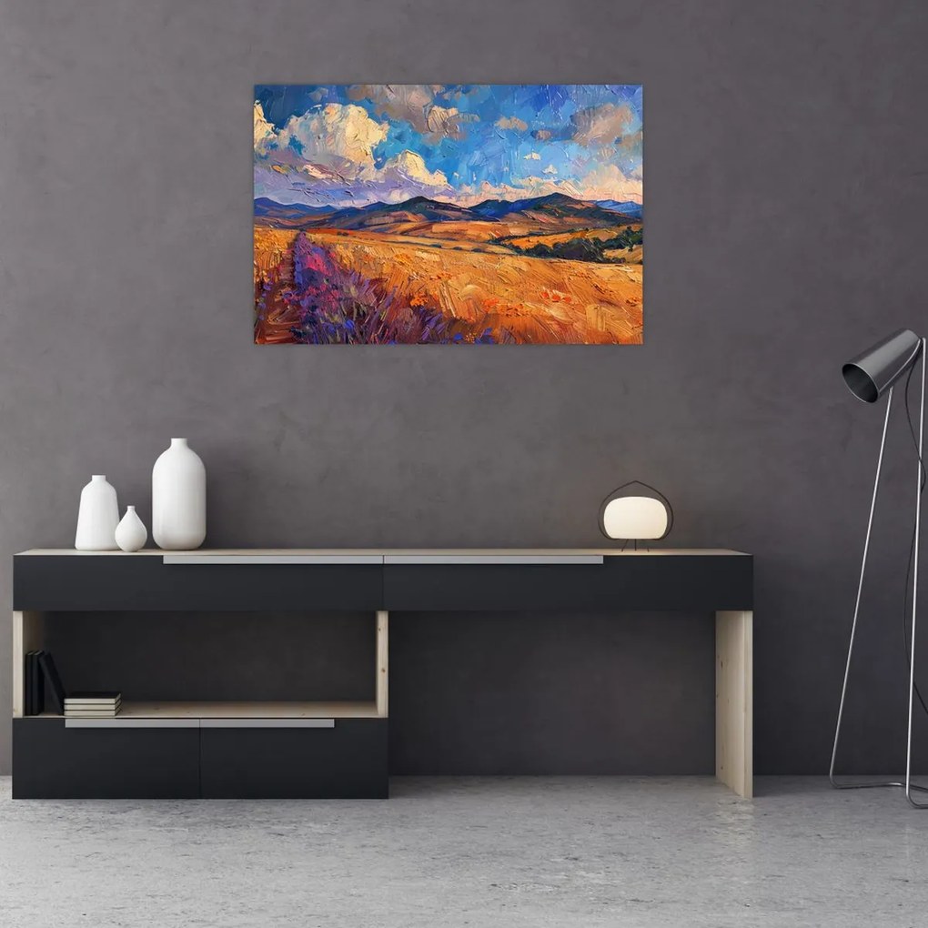 Tablou - Pictură în ulei de peisaj (90x60 cm)