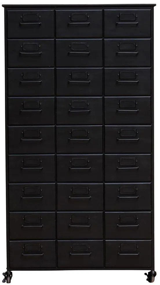Dulap metalic cu multiple sertare, aspect industrial, Office