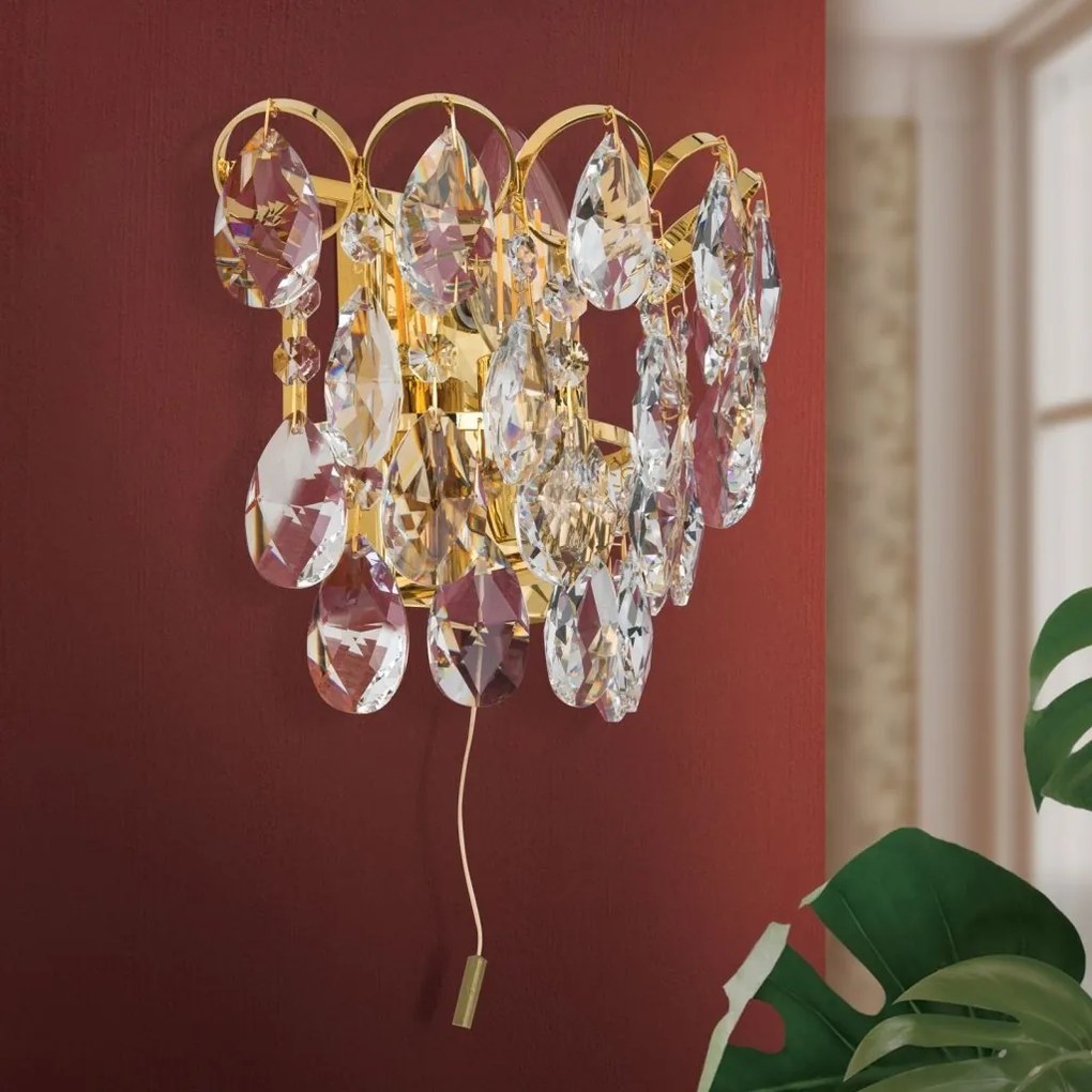 Aplica de perete cristal Swarovski KRISTALL KLASSISCH auriu