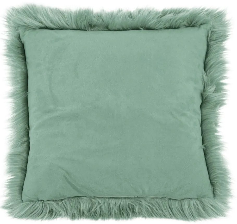 Pernă Tiseco Home Studio Sheepskin, 45 x 45 cm, verde