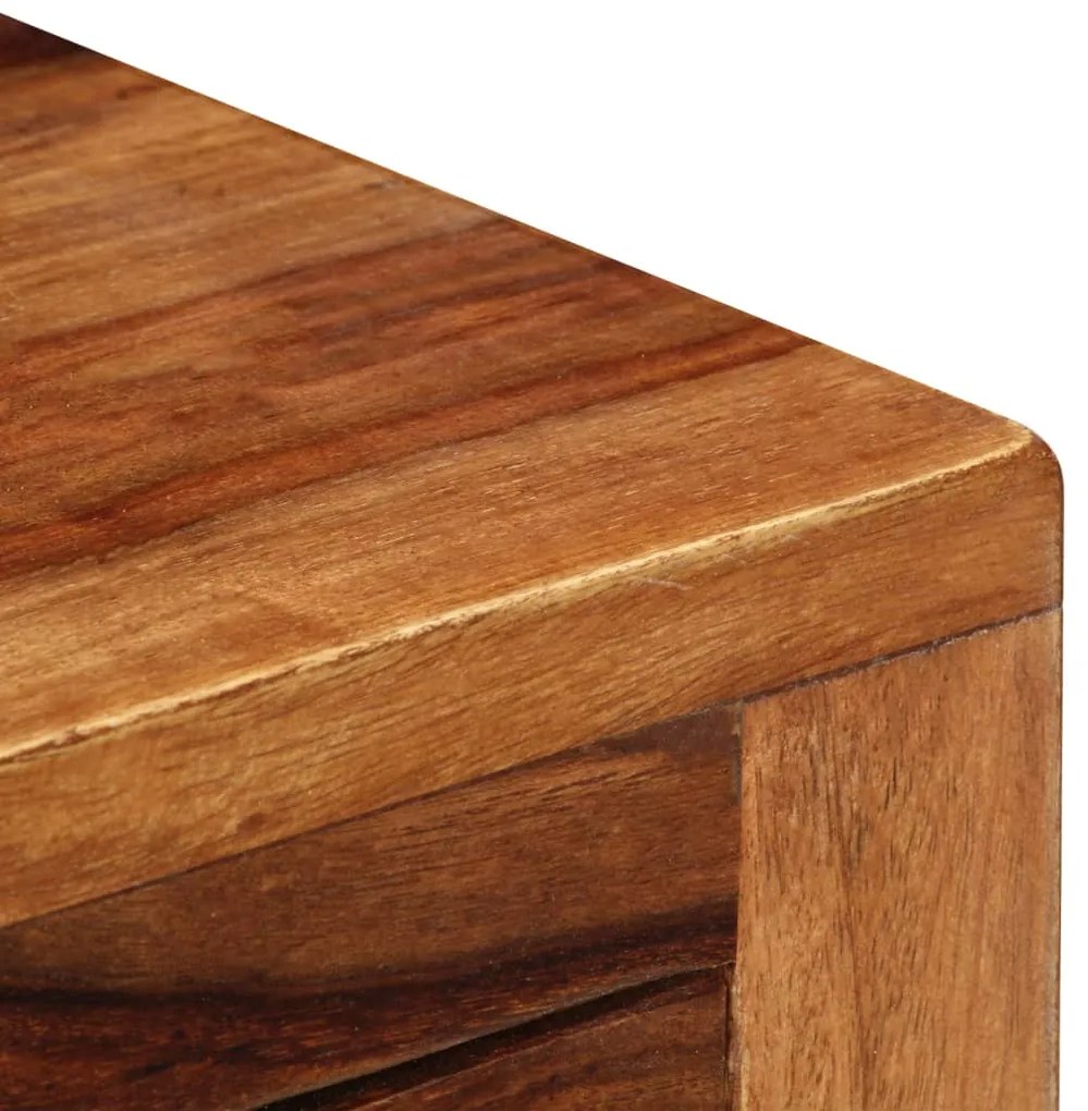 Noptiera cu 2 sertare, lemn masiv de sheesham 1, 50 x 28 x 60 cm