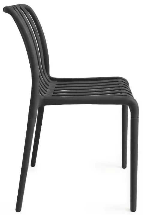 Scaun din plastic TREGO, antracit