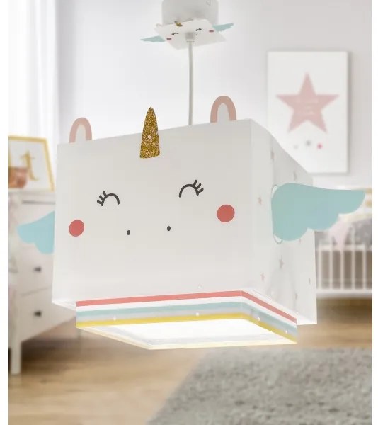 Lustră pentru copii LITTLE UNICORN 1xE27/15W/230V Dalber 64592