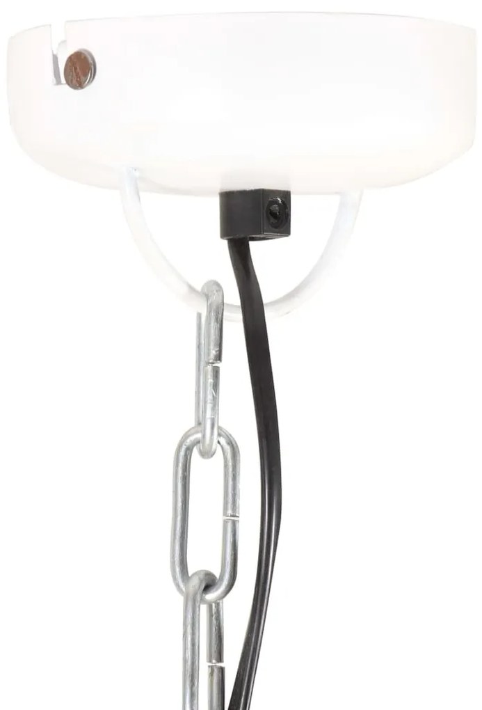 Lampa suspendata alba HAWKINS in stil industrial