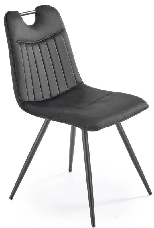 Scaun K521 velvet negru