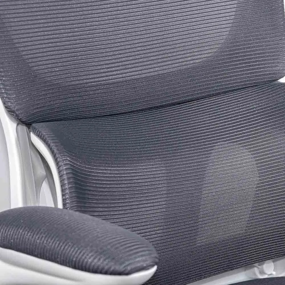 Scaun ergonomic OFF 432 gri, suport lombar și brațe rabatabile