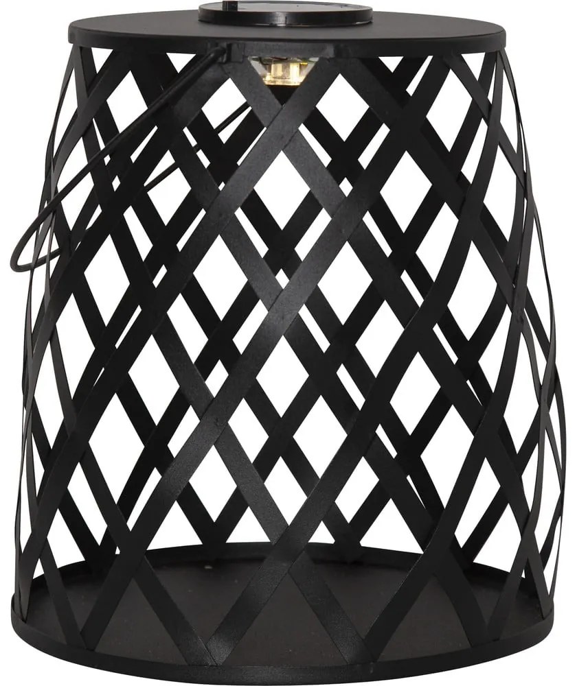 Felinar cu LED Star Trading Calabria, înălțime 28 cm, negru