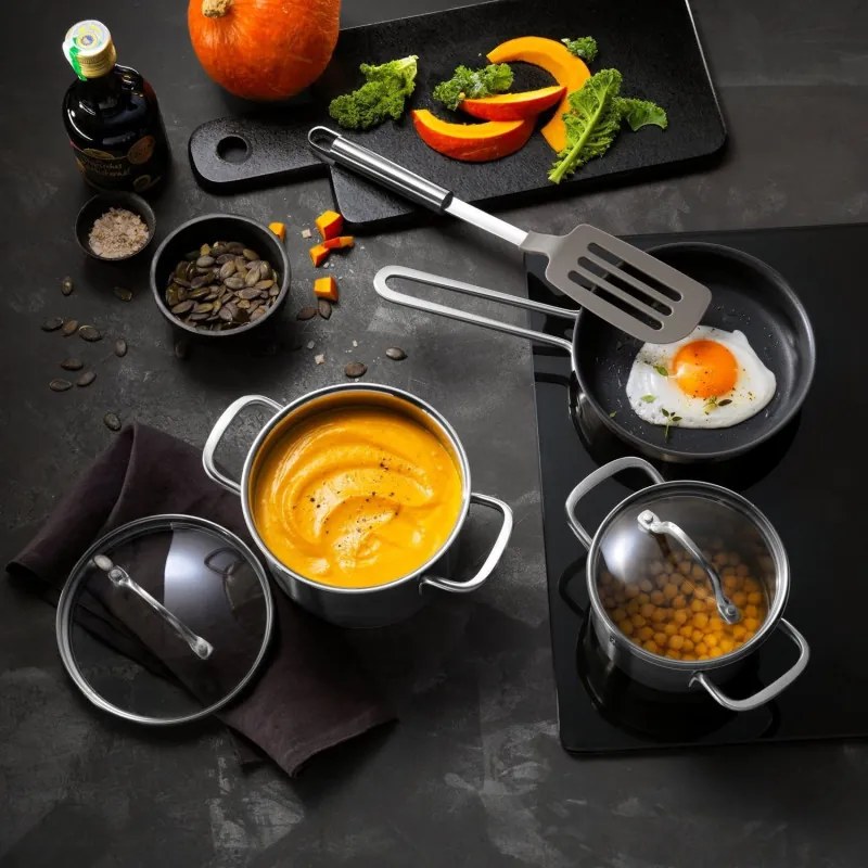 Oala Zwilling Pico 66652120, 0,8 L, 12 cm, Capac sticla, Otel inoxidabil 18/10, Cuptor si inductie, Argintiu