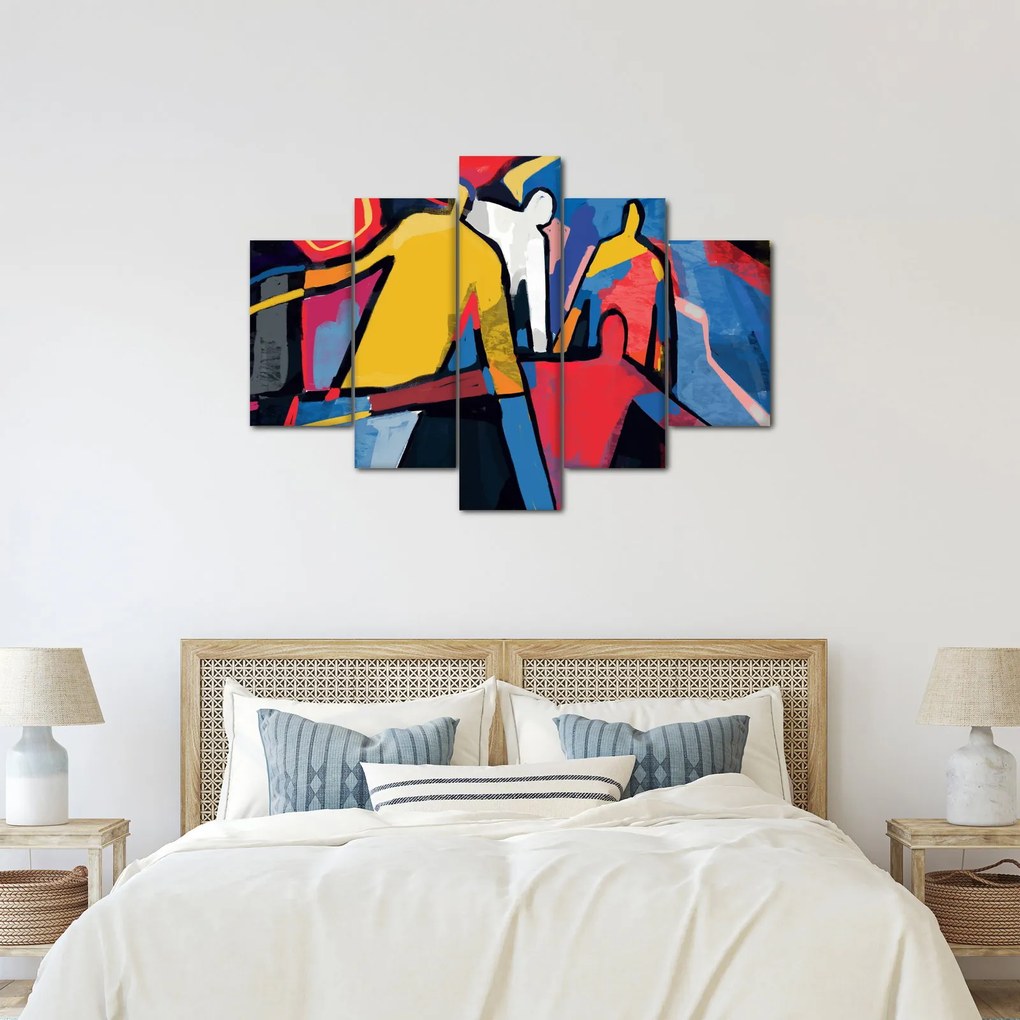 Tablou - Abstract bărbați (150x105 cm)