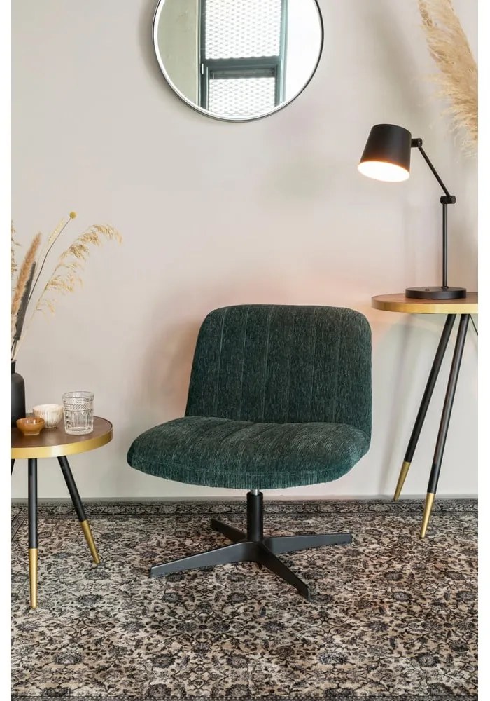 Veioză neagră cu abajur din metal (înălțime 60 cm) Hajo – White Label