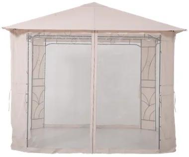 Pavilion cu plasa de tantari, 3 m, cadru din otel