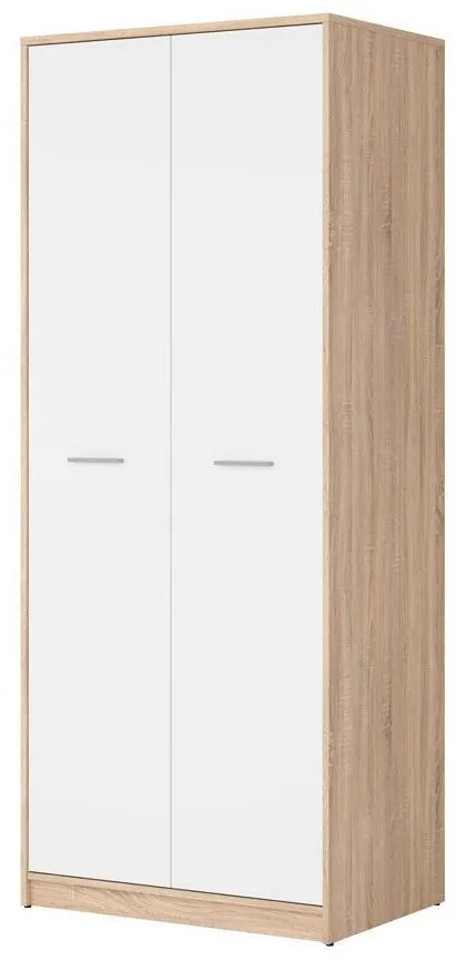 Dulap de haine Nepo Plus 33 (stejar sonoma + alb) . Promo -31%. 1098429