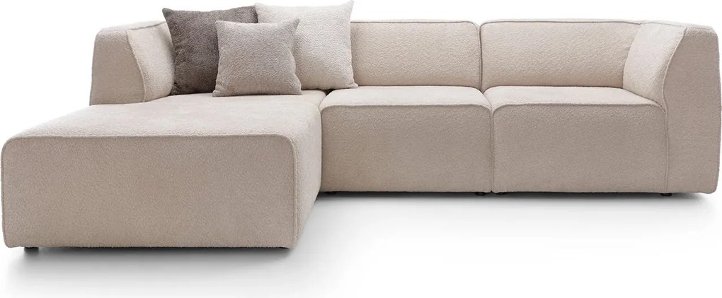 Colțar lemn masiv Hugg, 275 × 175 × 77 cm - Stânga