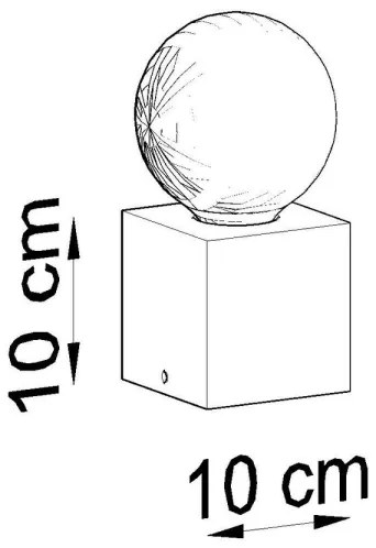 Lampă de masă ABEL 1xE27/60W/230V beton