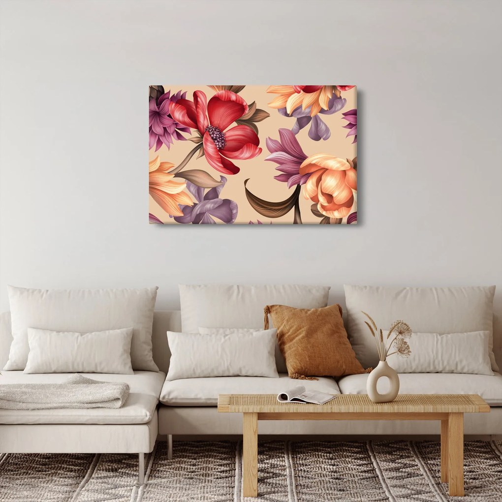 Tablou - Flori de epocă (90x60 cm)
