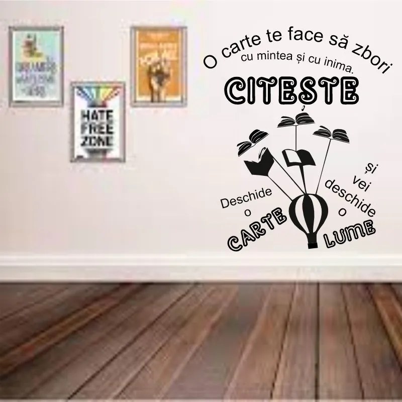 Sticker perete O carte, o lume