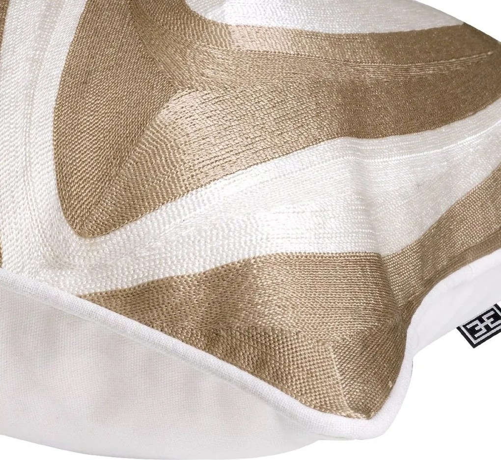 Perna decorativa design LUX Coura bej/ alb