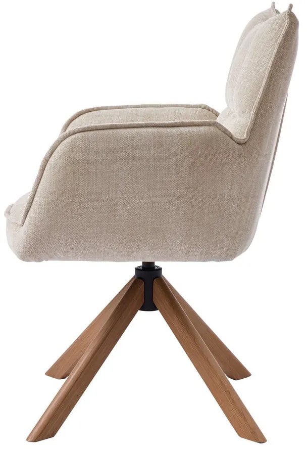 Set de scaune de sufragerie crem 2 buc. tapițat Marilla – Unique Furniture