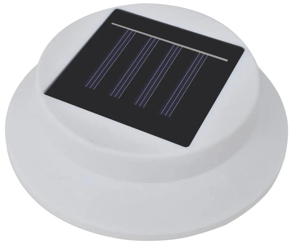 Lampi solare de exterior pentru gard cu LED, 12 buc., alb 12, Alb, 1