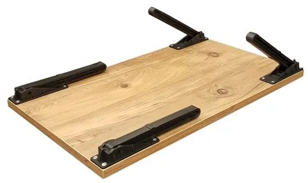 Măsuță pentru pat GUSTO 24,5x60 cm bej/neagră